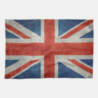 Toalla de té retra del estilo de la bandera
