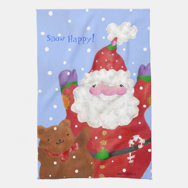 Toalla de té Snow Happy (Vertical)