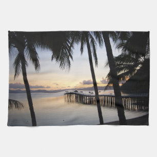 Toalla de té Sunset de las islas Whitsunday