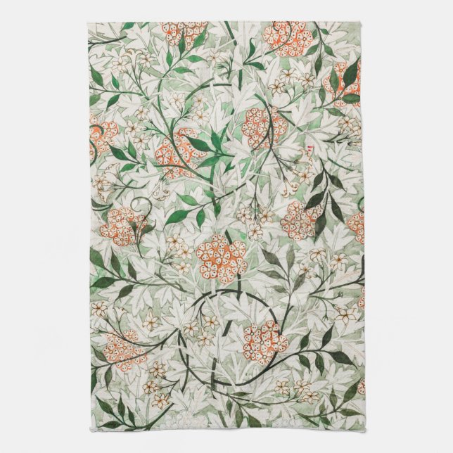TOALLA DE TÉ: WILLIAM MORRIS: GREEN JASMINE (Vertical)