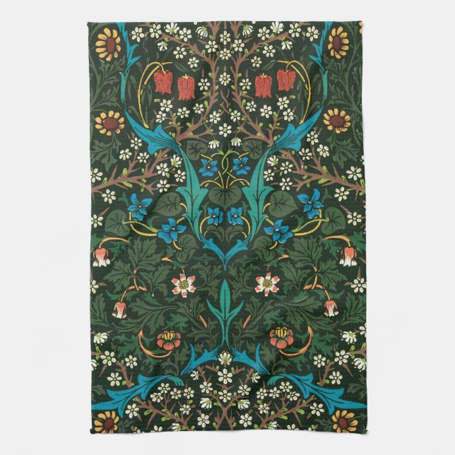 TOALLA DE TÉ: WILLIAM MORRIS : TULIPS (Vertical)