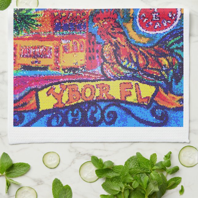 Toalla de té YBOR Florida (Doblado)