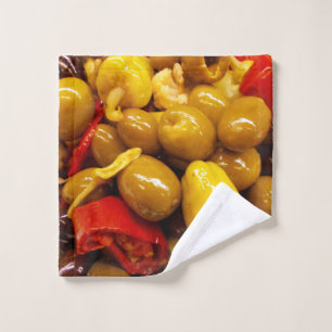 Toalla de tela de lavado de aceitunas
