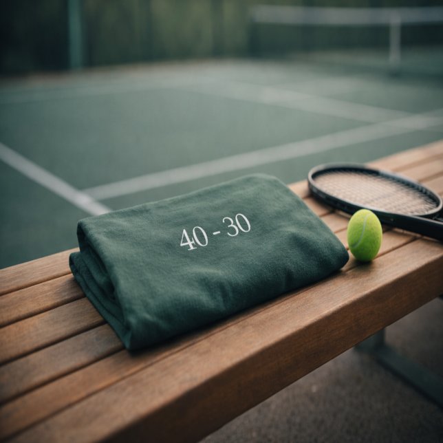 Toalla de tenis 40–30 – Edición para jugadores (Subido por el creador)