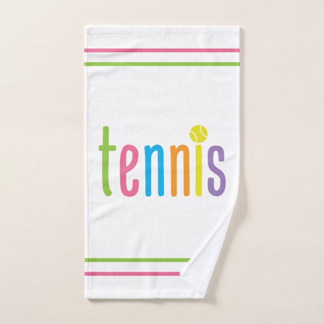 Toalla de tenis colorida (Toalla de mano)