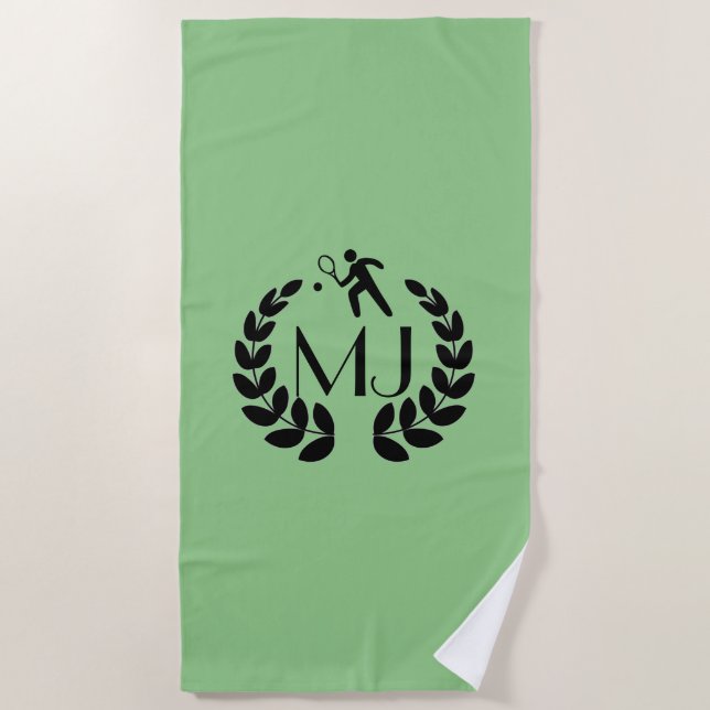Toalla de tenis con logotipo Personalizado persona (Anverso)