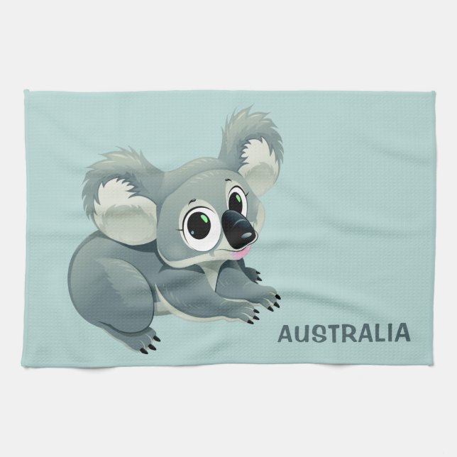 Toalla de texto de personalizado de Koala suave (Horizontal)