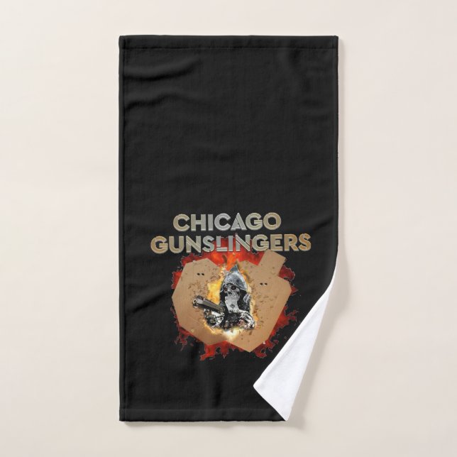 Toalla de Toalla de Gunslingers de Chicago (Toalla de mano)