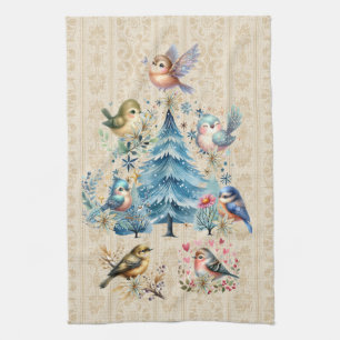 Toalla de vacaciones para pájaros navidades