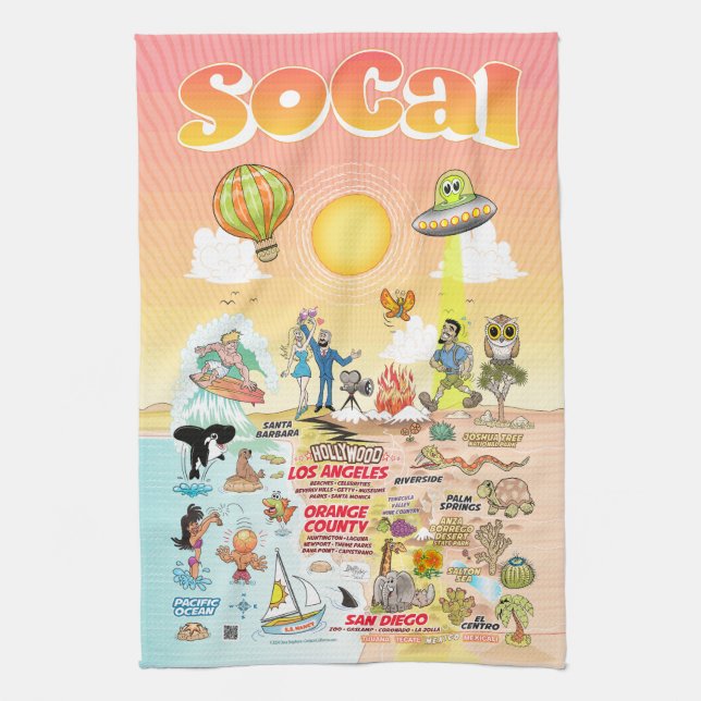 Toalla de verano eterna de California (Vertical)