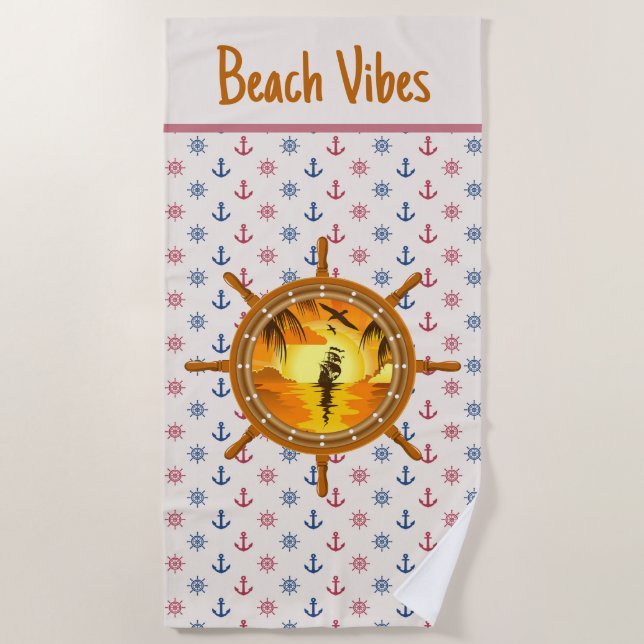 Toalla de Vibraciones de Playa (Anverso)