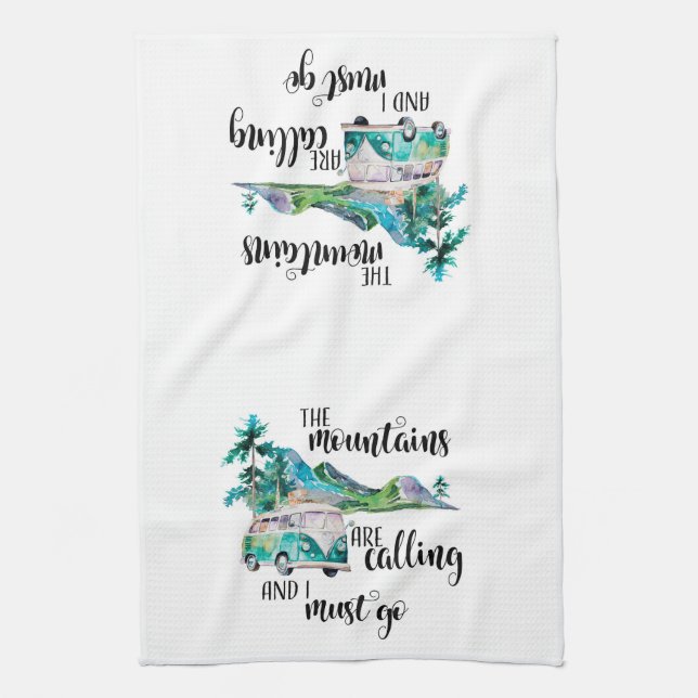 Toalla del campista o de cocina de Motorhome (Vertical)