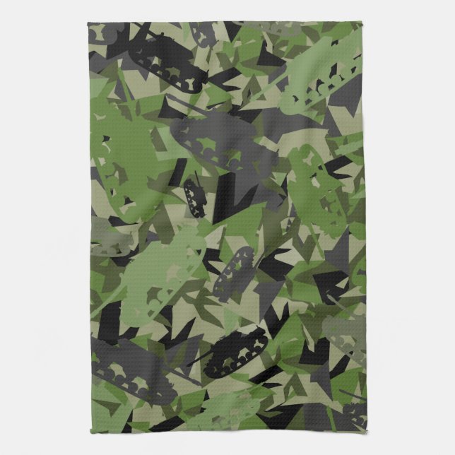 Toalla del camuflaje del ejército del tanque (Vertical)