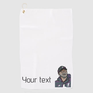 Toalla del club de golf con logotipo icónico perso