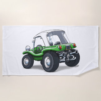 toalla del cochecillo de la playa (hardtop verde)
