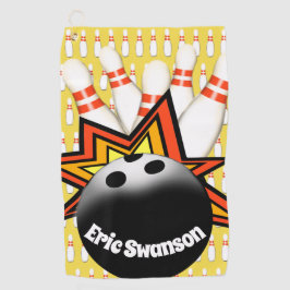 Toalla del deporte de los jugadores de bolos