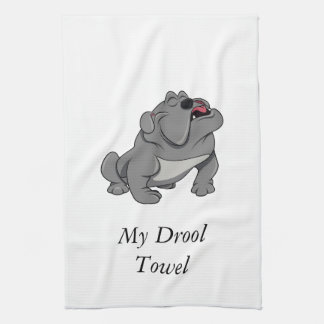 toalla del drool del bulldog