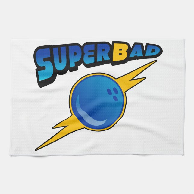 Toalla del equipo de los bolos de Superbad (Horizontal)