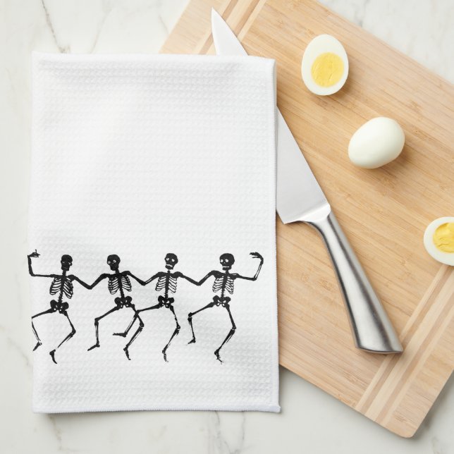 toalla del esqueleto del baile (Doblado Cuarto)