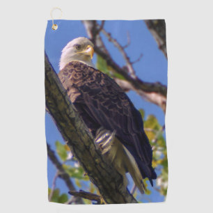 Toalla del golf de Eagle calvo