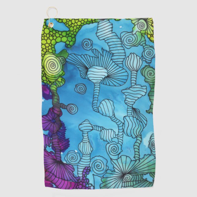 Toalla del golf de la odisea del mar (Anverso)