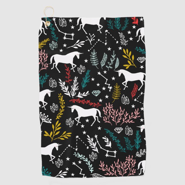 Toalla del golf del unicornio (Anverso)