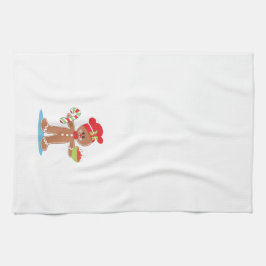 Toalla del navidad del muchacho del pan de