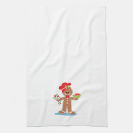 Toalla del navidad del muchacho del pan de