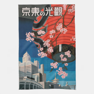 Toalla del poster del viaje de Tokio Japón de los