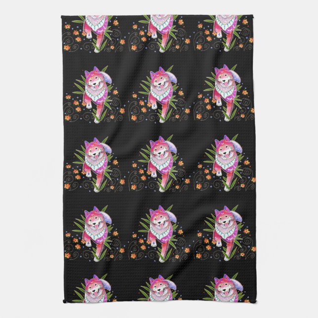 Toalla del ringside de BINDI SHIBA INU/toalla de (Vertical)