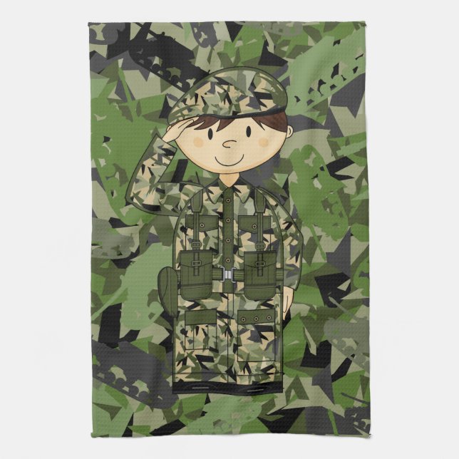 Toalla del soldado del ejército británico (Vertical)