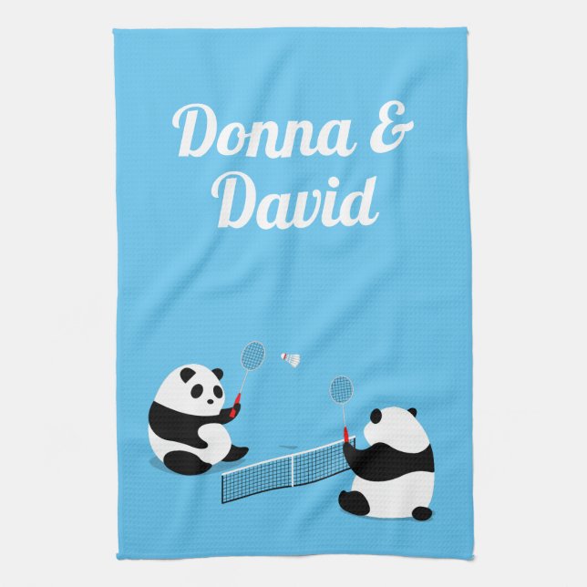 Toalla deportiva Badminton Pandas (Vertical)