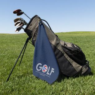 Toalla deportiva con bandera de golf de Puerto Ric