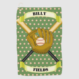 Toalla deportiva de béisbol y guante