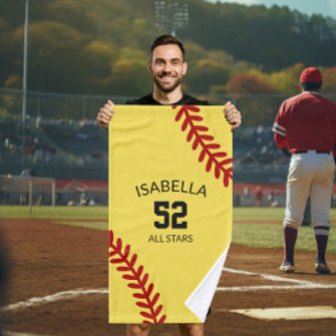 toalla deportiva de softball, toalla de baño para