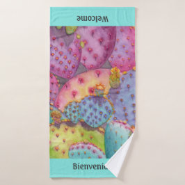 Toalla determinada del cuarto de baño del higo