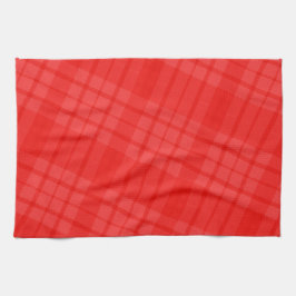 Toalla diagonal de cocina roja y rojiza