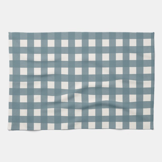 Toalla Dish de Blue Checker (Horizontal)