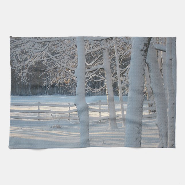 Toalla Dish de la temporada de invierno (Horizontal)