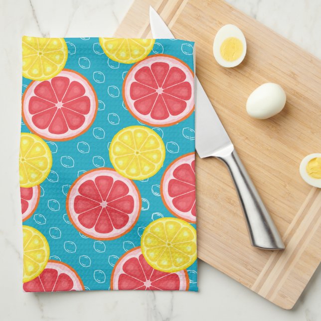 Toalla dulce de pomelo y cocina de limón (Doblado Cuarto)