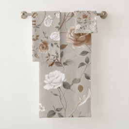 Toalla elegante de patrón de Rosa y de ventilación