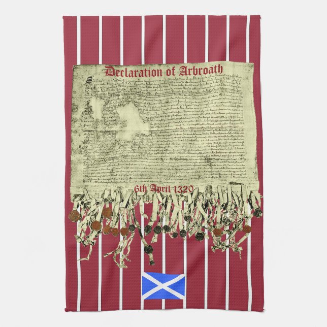 Toalla escocesa de la declaración T de Arbroath de (Vertical)