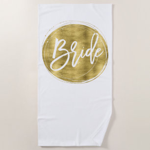 Toalla Faux Gold Bride Beach