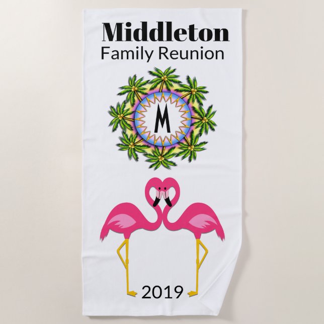 Toalla Flamingo Beach (Anverso)