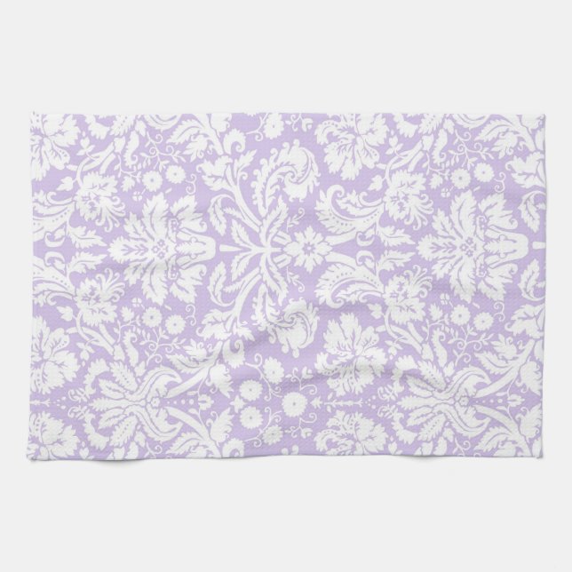 Toalla floral del paño de la cocina del damasco de (Horizontal)