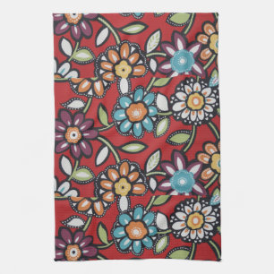 toalla flower power de los 70