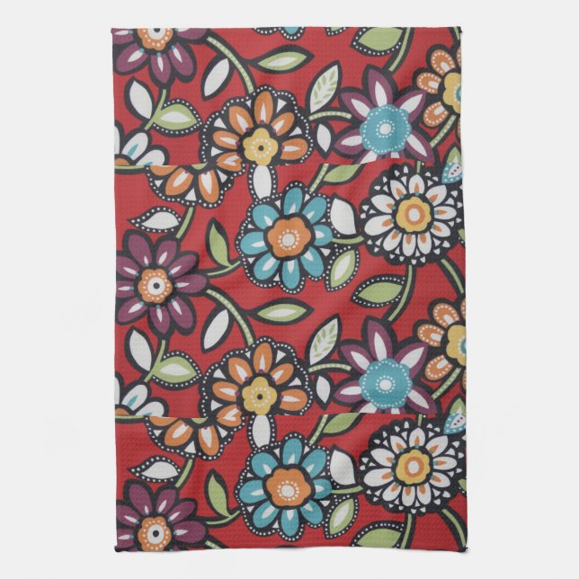 toalla flower power de los 70 (Vertical)