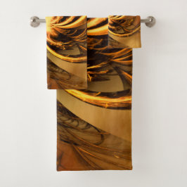 Toalla Fractal Twisted Glow Amarillo