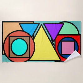 Toalla geométrica de playa