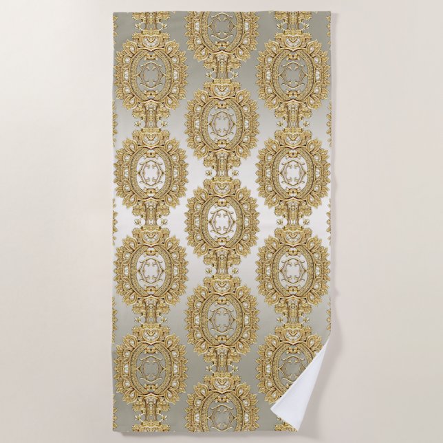 Toalla Gold Ornate Beach (Anverso)